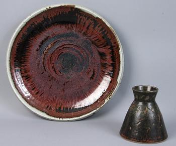 FAT samt, VASER, 2 st, stengods, Marianne Westman, C-H Stålhane samt Gunnar Nylynd, Rörstrand.