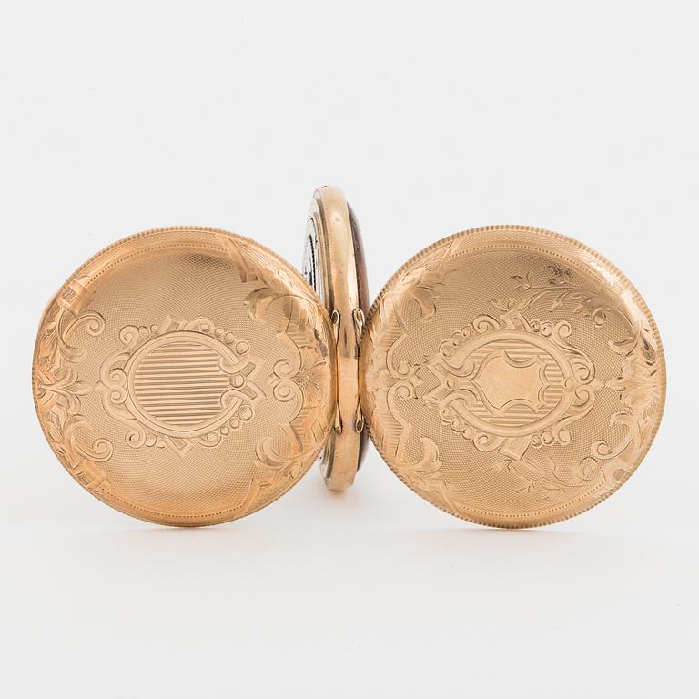 WALTHAM, pocket watch, 49 mm, hunting case,