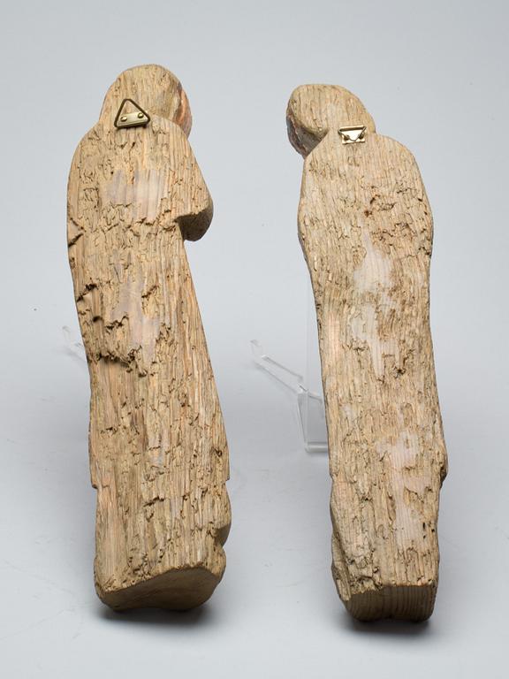 VÄGGSKULPTURER, 2 st, troligen Sydeuropa, 1800-tal.