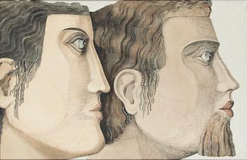 Eino Kauria, Two faces in profile.