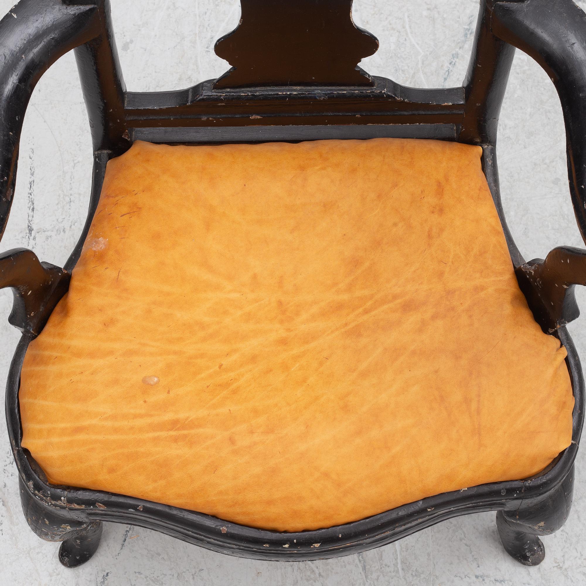 Armchair, Rococo, mid-18th century.