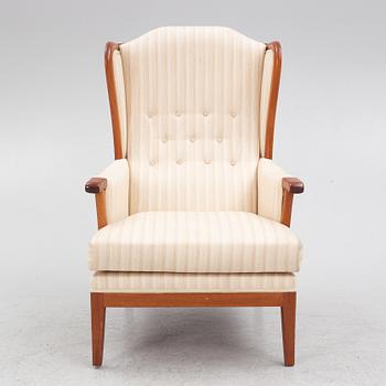 Carl Malmsten, armchair, "The Housefather", OH Sjögren, late 20th century.