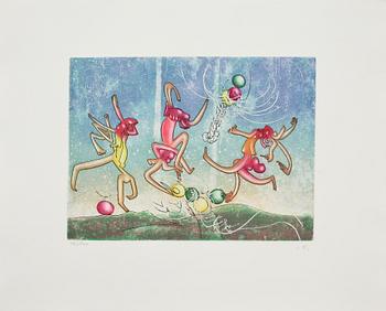 ROBERTO MATTA, 6 st, färgetsningar, signerade och numrerade 96/100.