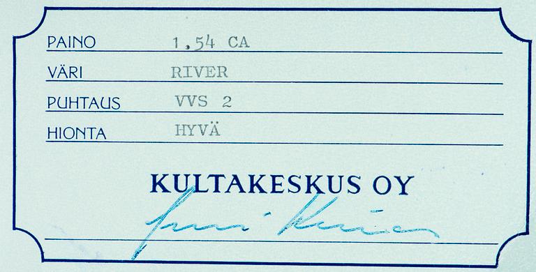 DIAMANT, briljantslipad 1,54 ct D-E (River) / VVS2.