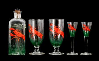 GLASSERVIS, 13 delar, 1900-talets början.