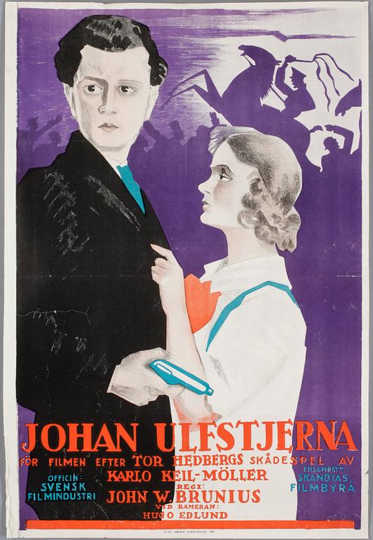 FILMAFFISCHER, 20+2st, litografiska tryck och offsettryck, olika länder, 1917-1970.