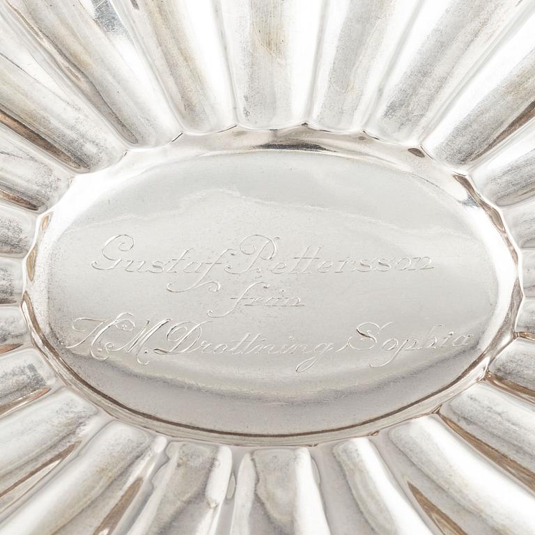 A Swedish silver bowl, mark of Carl Fredrik Carlman, late 19th Century.