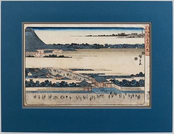 UTAGAWA HIROSHIGE (1797-1858), color woodblock print. 'Asakusa, from the Famous Places in the Eastern Capital, 19C.