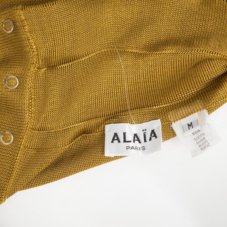 DRÄKT, två delar, Alaïa, 1980-tal.