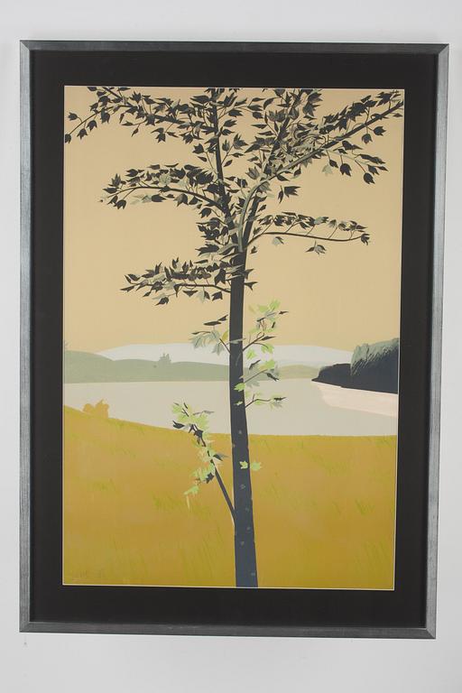 ALEX KATZ, färglitografi, 1970, signerad med blyerts 45/84, utgiven av Mourlot Press och Brooke Alexander Inc.