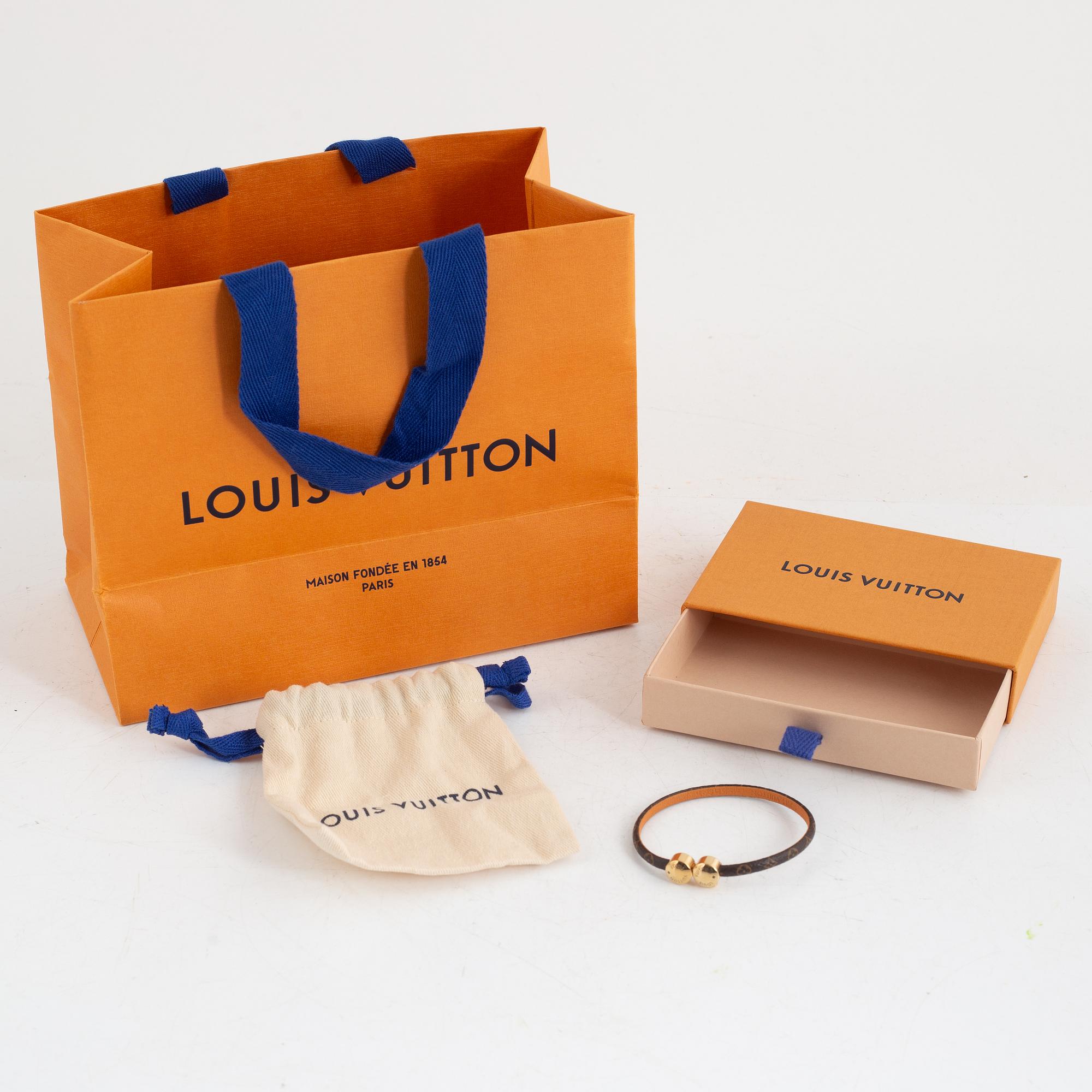 Louis Vuitton, bracelet, "Historic mini monogram bracelet", size 19, 2018.