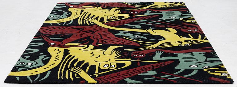 Carl Johan De Geer, a hand-tufted 'Monster Subtil' carpet, signed Carl Johan De Geer and numbered 05, c. 240 x 160 cm.