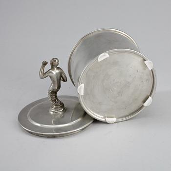 NILS FOUGSTEDT, burk med lock, Firma Svenskt Tenn Stockholm 1928.