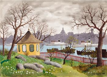 27. Oskar Bergman, View from Waldermarsudde , Stockholm.