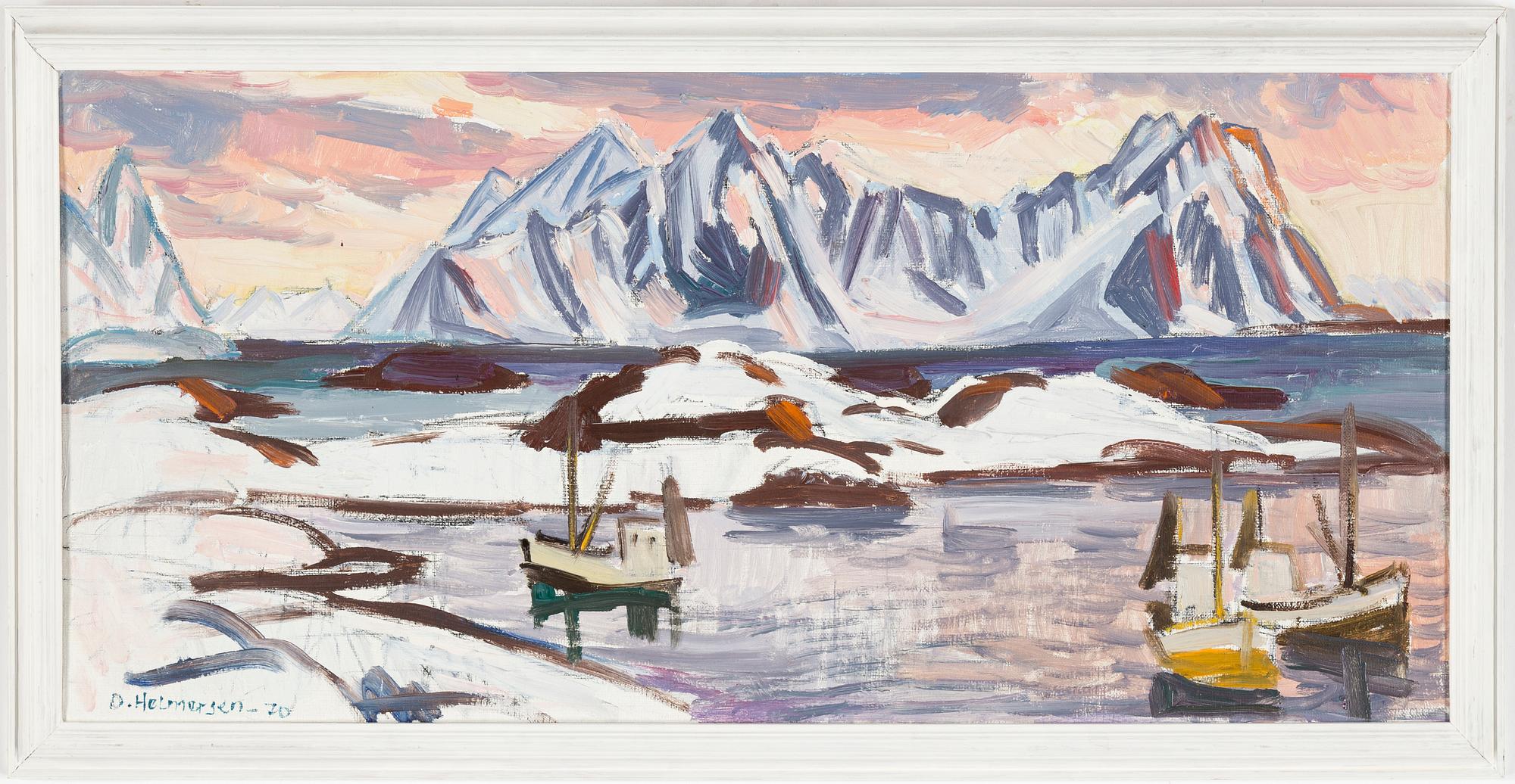 ODD HELMERSEN, oil on canvas, signed and dated -70.