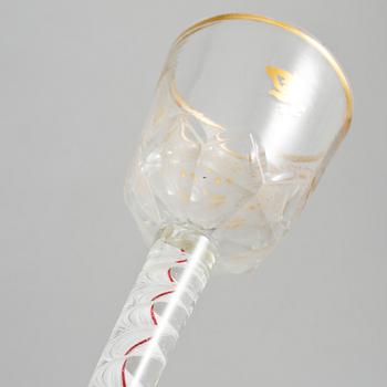 GLAS, ett par, troligen 1700-tal.