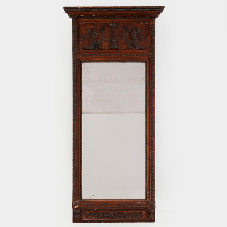 An Empire mirror, Stockholm, early 19th century.