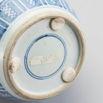 A porcelain jar from the 18th century China.