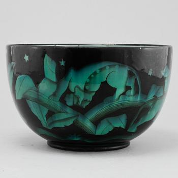 BÅLSKÅL, flintgods, Ilse Claesson, Rörstrand, 1930-tal.