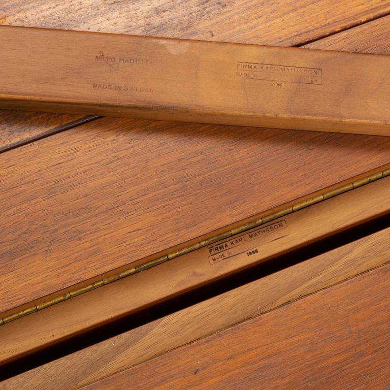 A 'Maria Flap' gateleg table by Bruno Mathsson for Karl Mathsson, dated 1968.