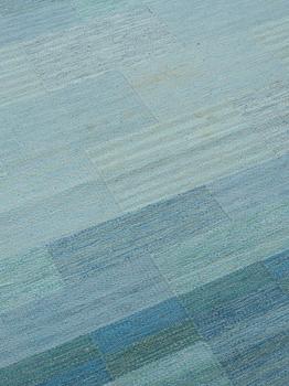 Marianne Richter, MATTA, "Muren, ljusblå", rölakan, ca 217,5 x 136,5 cm, signerad AB MMF MR.