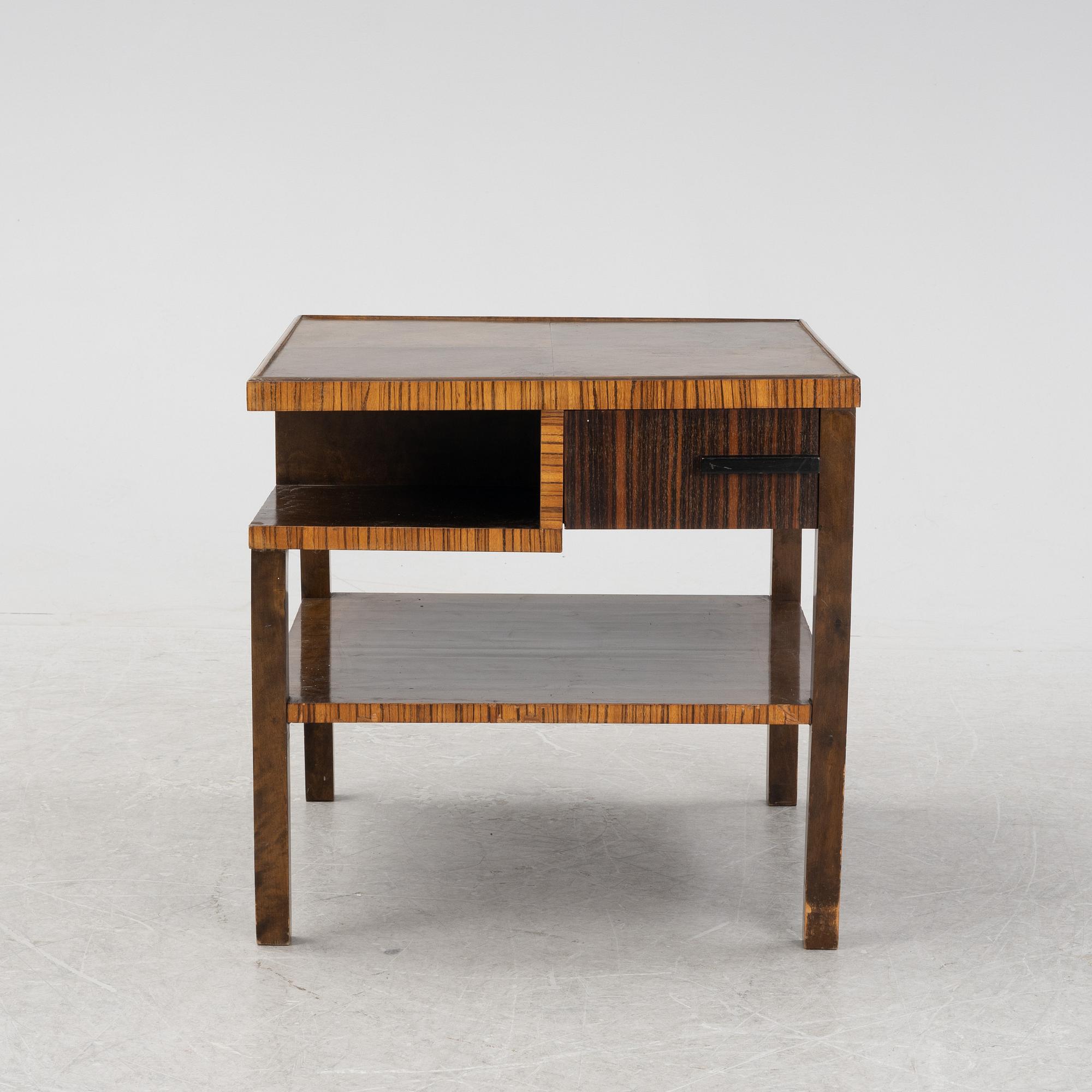 A smoking table, 1930's.