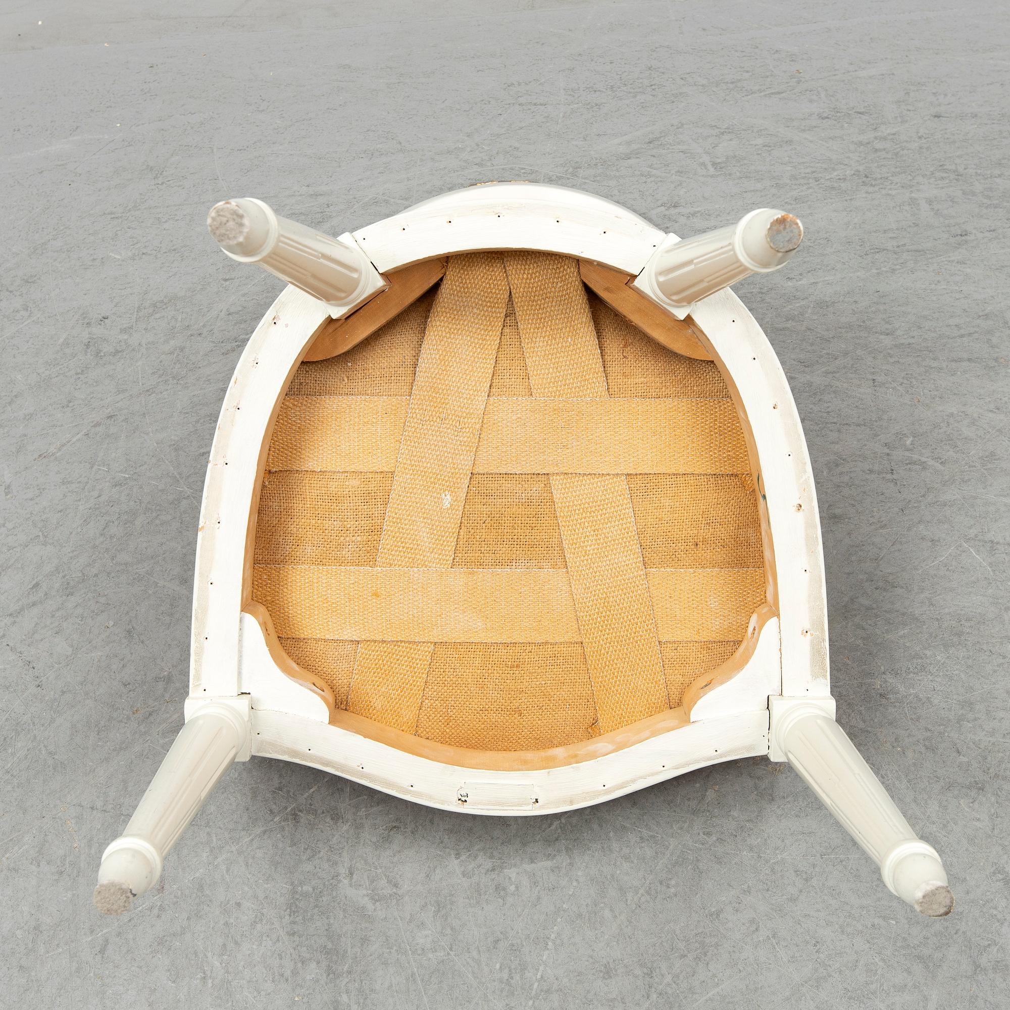 A set of 12 Swedish chairs, gustavian style, for NK (Nordiska Kompaniet), mid 20th century.