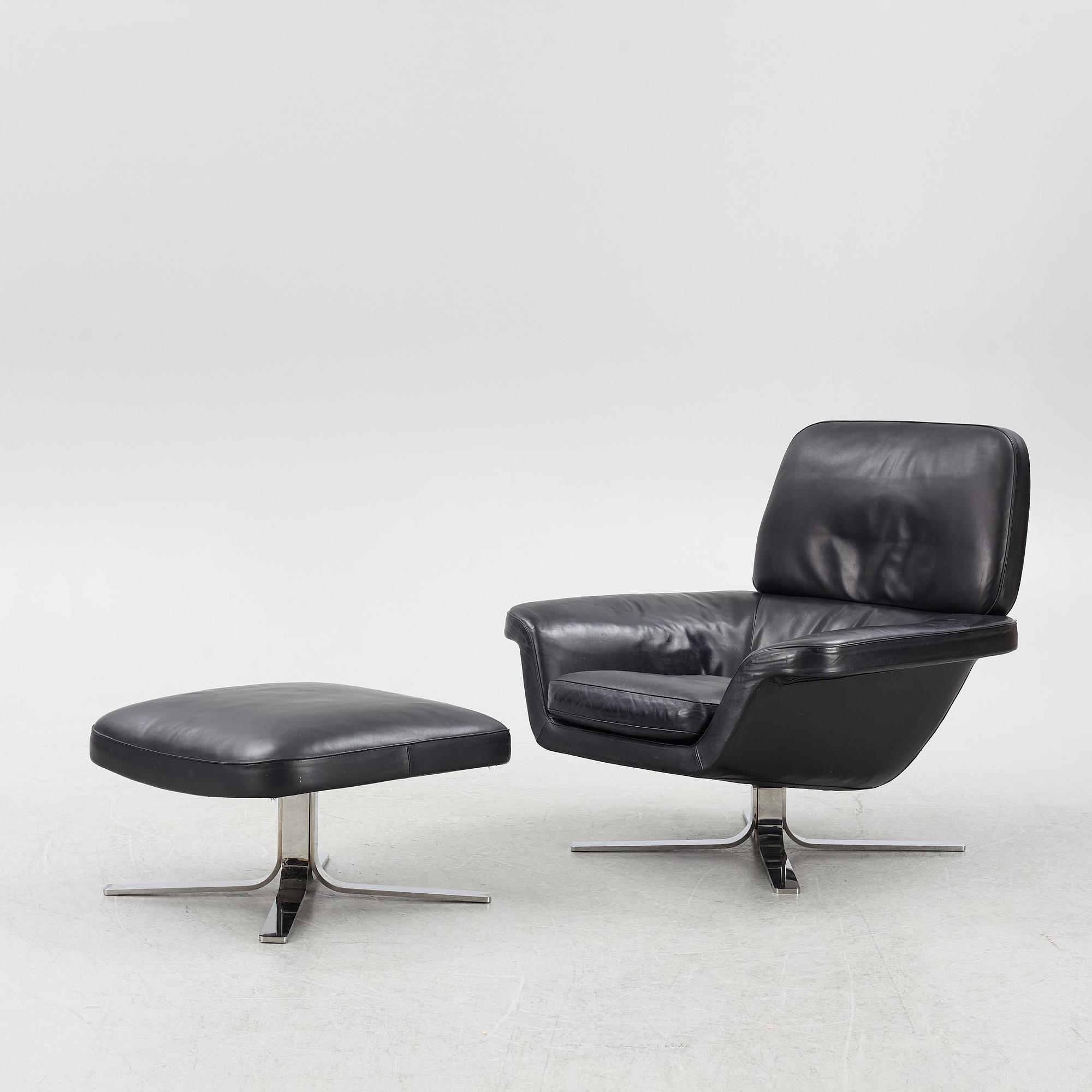 Rodolfo Dordoni, a 'Blake Soft' armchair with ottoman, Minotti, Italy.