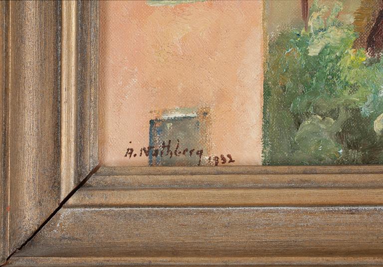 ÅKE NOTHBERG, olja på duk. Sign o dat 1932.