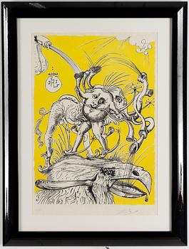 Salvador Dali, lithograph in colors, 1973, signed and numbered 170/250.