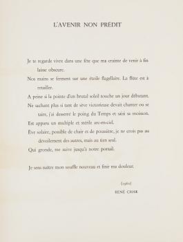 DERRIÈRE LE MIROIR, 'POÈTES, PEINTRES, SCULPTEURS'', No. 119, 1960.