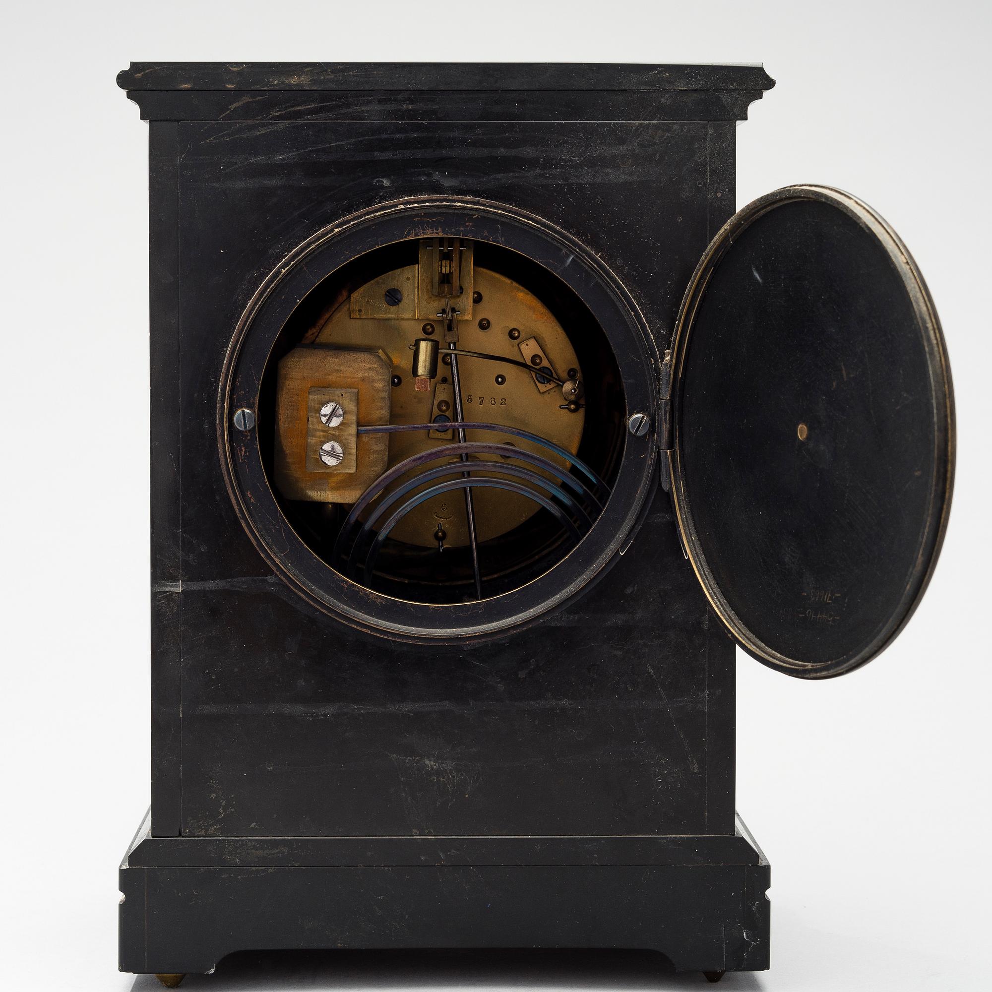 A MANTLE CLOCK, St.Petersburg, Pavel Buhre ca 1870-90.