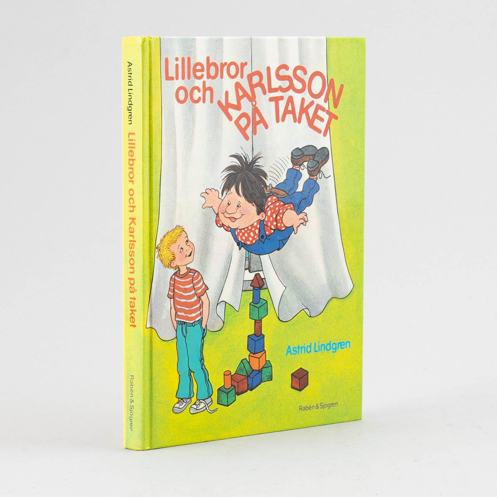 BOK, "Lillebror och Karlsson på taket", Signerad samt stenograferad.