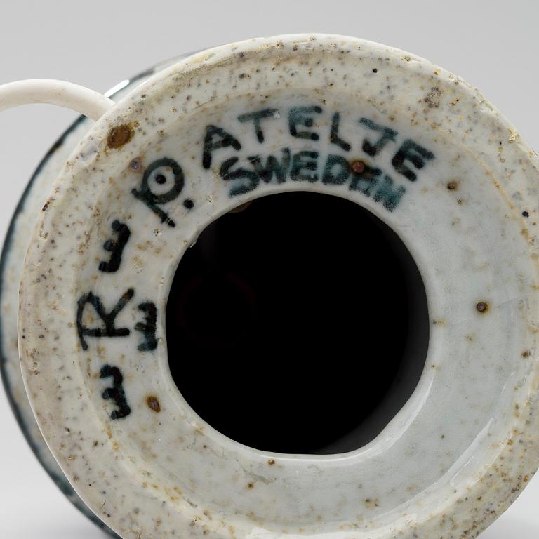 INGER PERSSON LAMPUNJALKA, keramiikkaa, Rörstrand, 1970-luku.