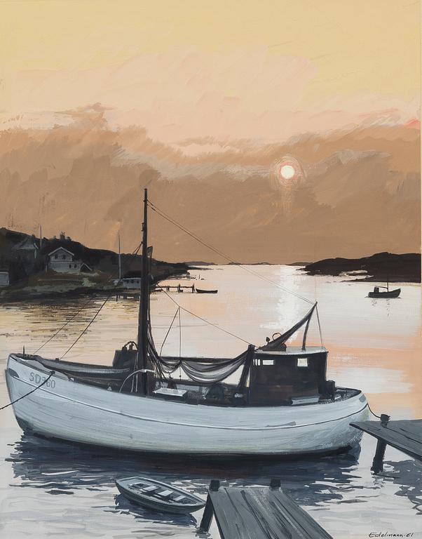 Yrjö Edelmann, Fiskebåt.