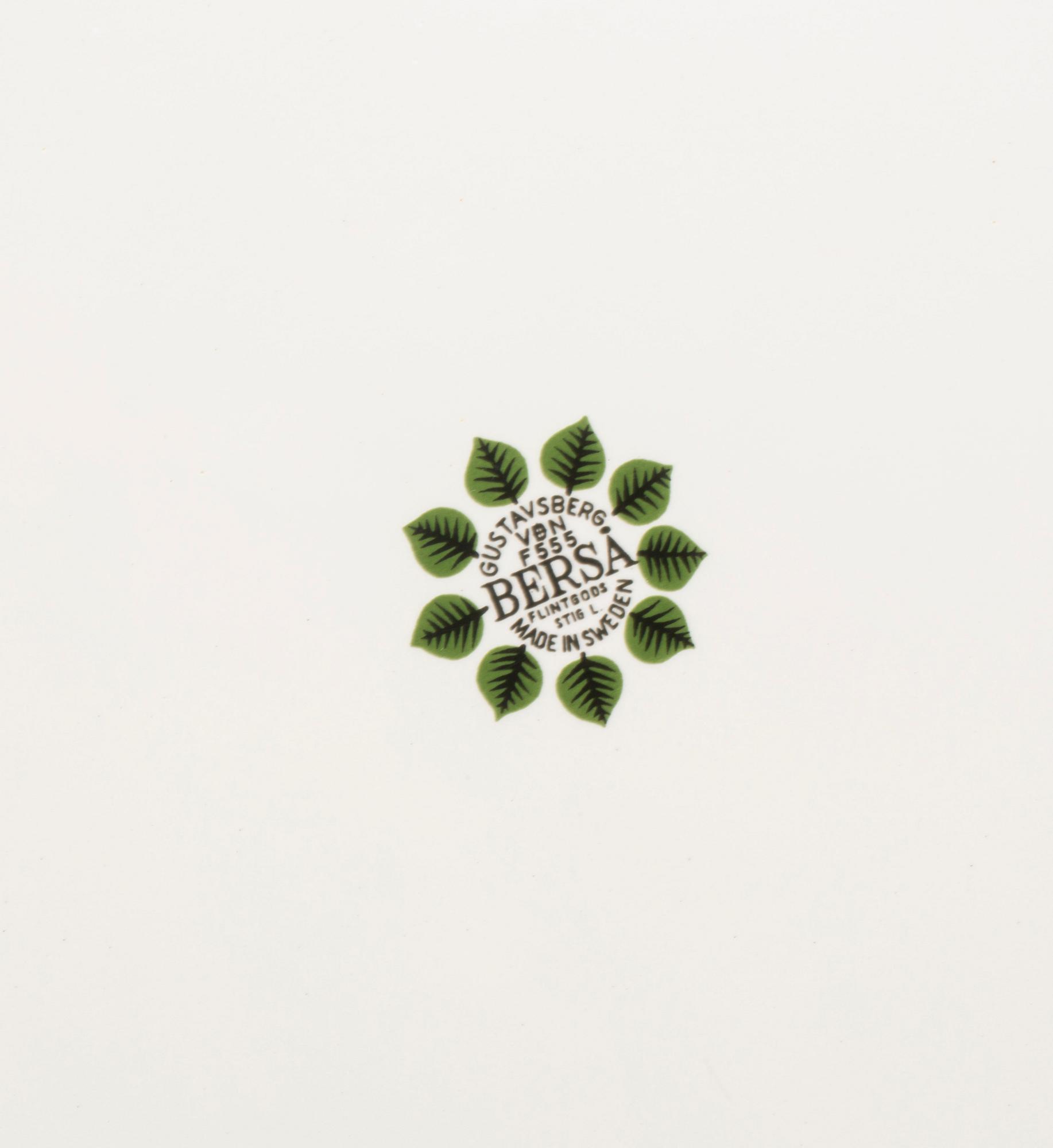 SERVISDELAR, 25 delar, flintgods och porslin, "Berså", Stig Lindberg, Gustavsberg, 1960-tal.