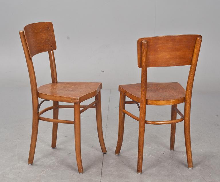 STOLAR, 6 st, Thonet, 1900-talets första hälft.