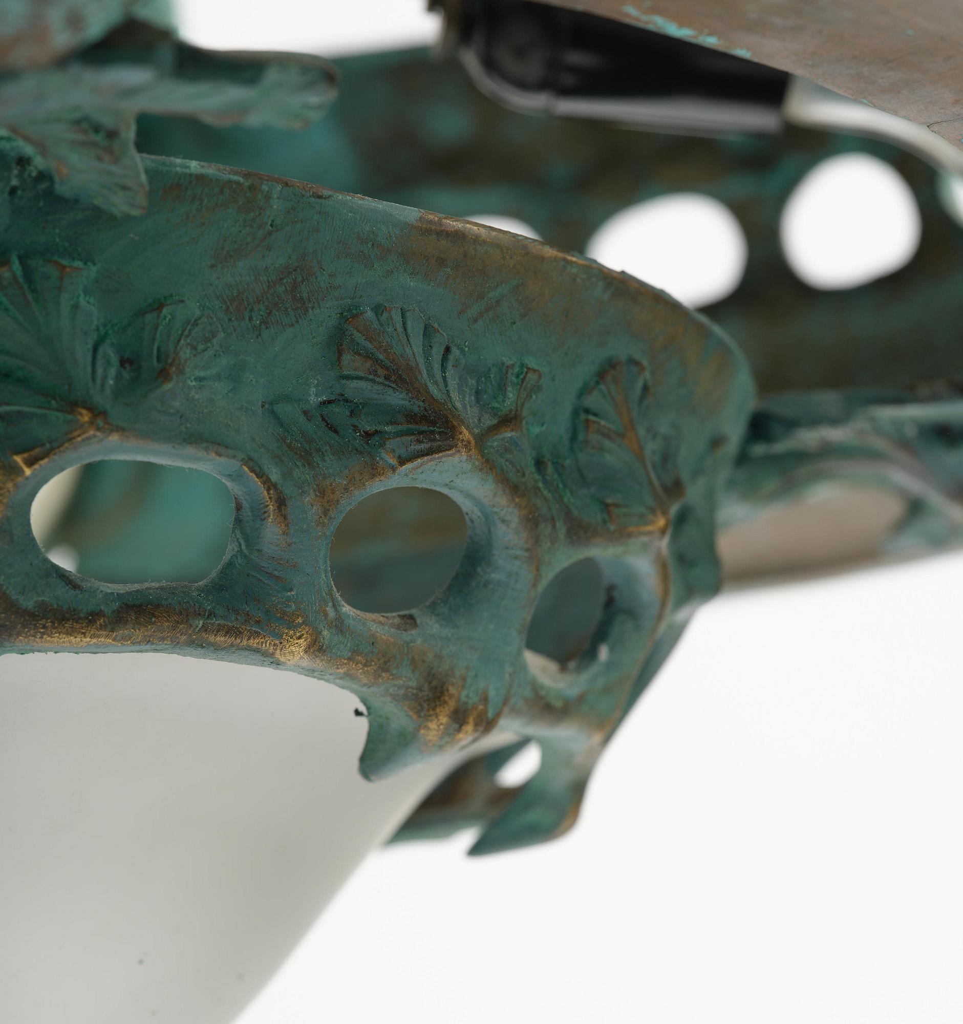 Emy Wahlström, an Art Nouveau chandelier model "5024", Arvid Böhlmarks Lampfabrik, Stockholm, 1910s.