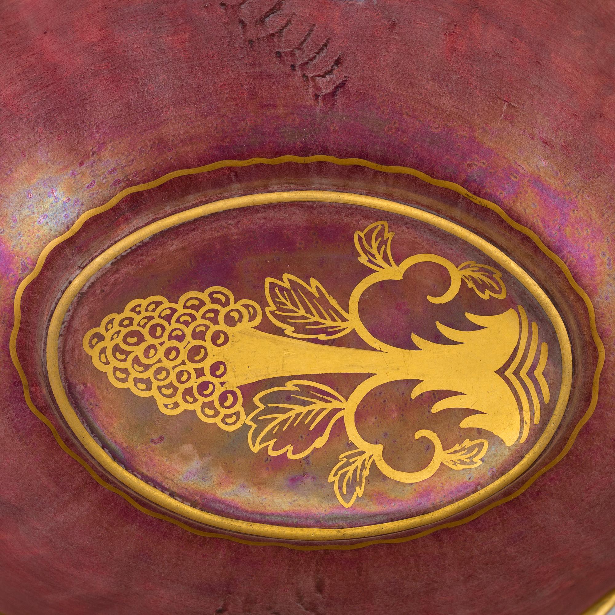 JOSEF EKBERG, a creamware bowl from Gustavsberg, signed and dated 1931.