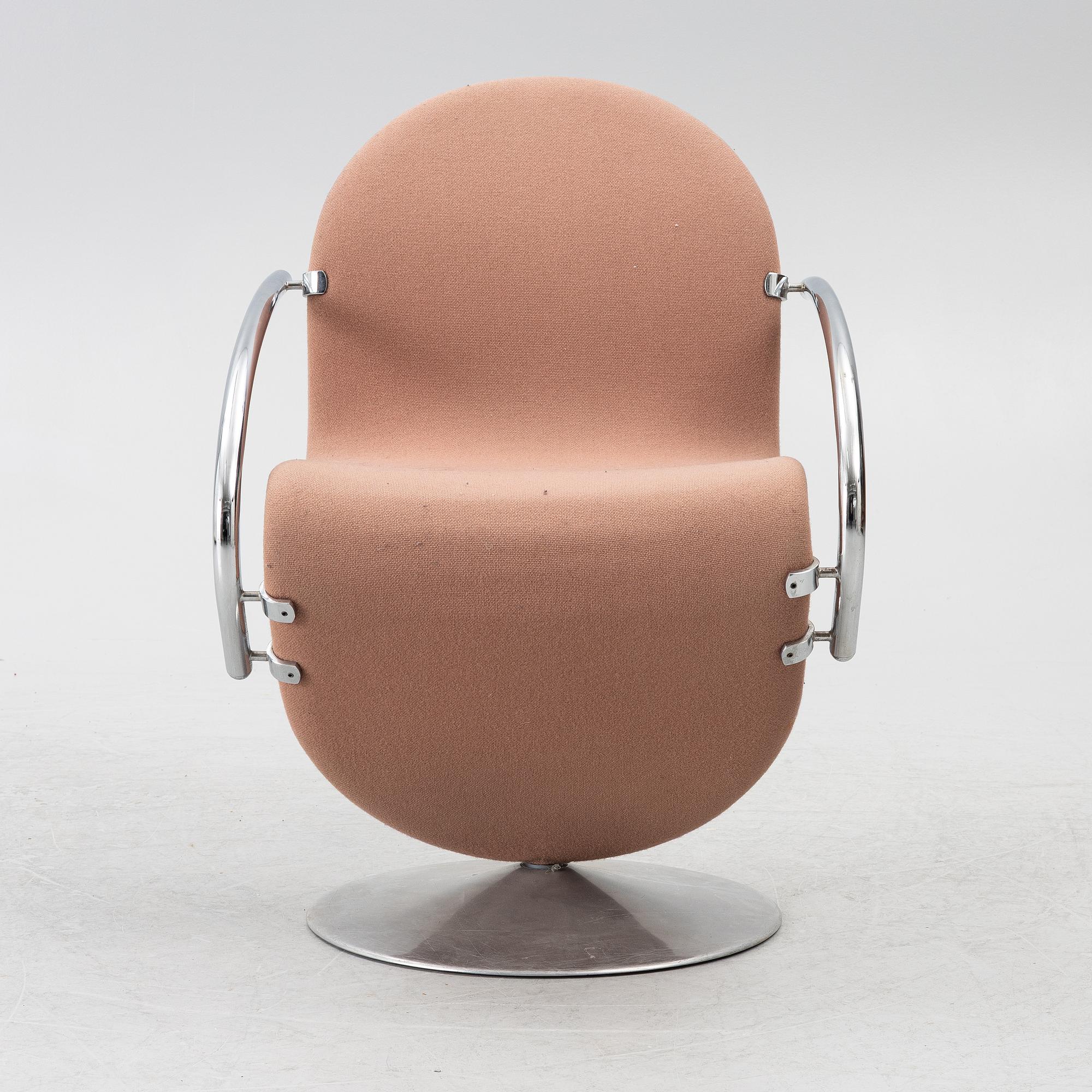 Verner Panton, a '1-2-3-system' armchairs, Denmark, 1970's/80's.