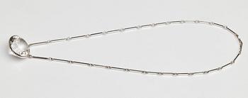 Wiwen Nilsson, a sterling and rock crystal necklace, Lund, Sweden 1965.