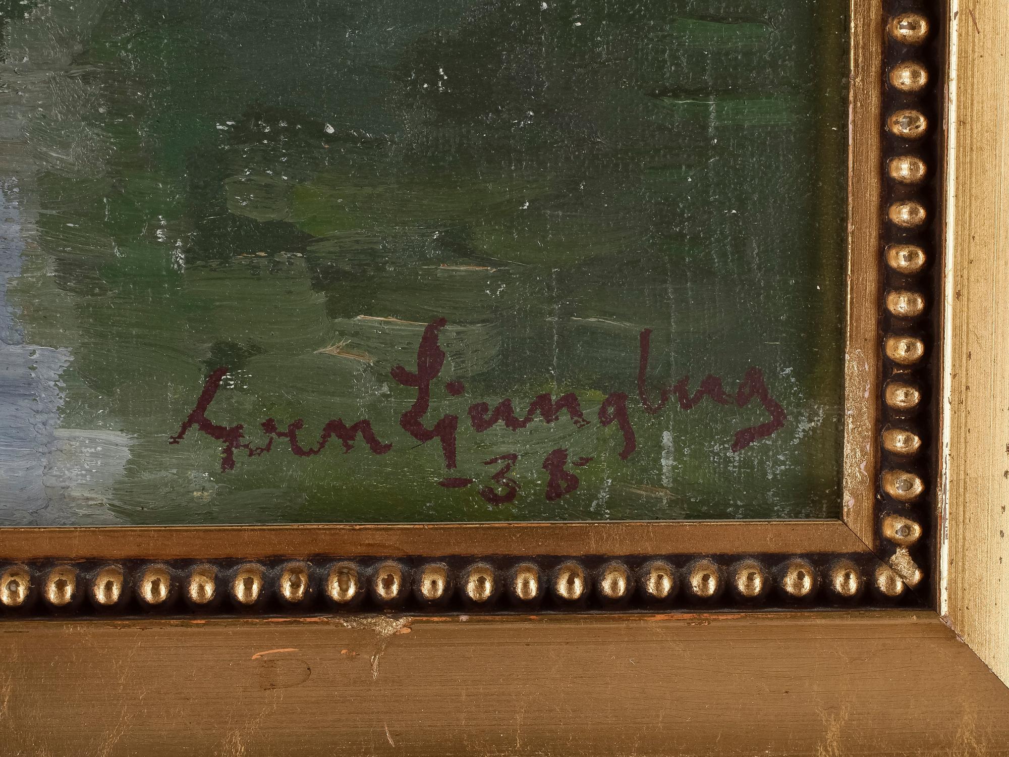 SVEN LJUNGBERG, olja på duk, signerad o daterad -38.