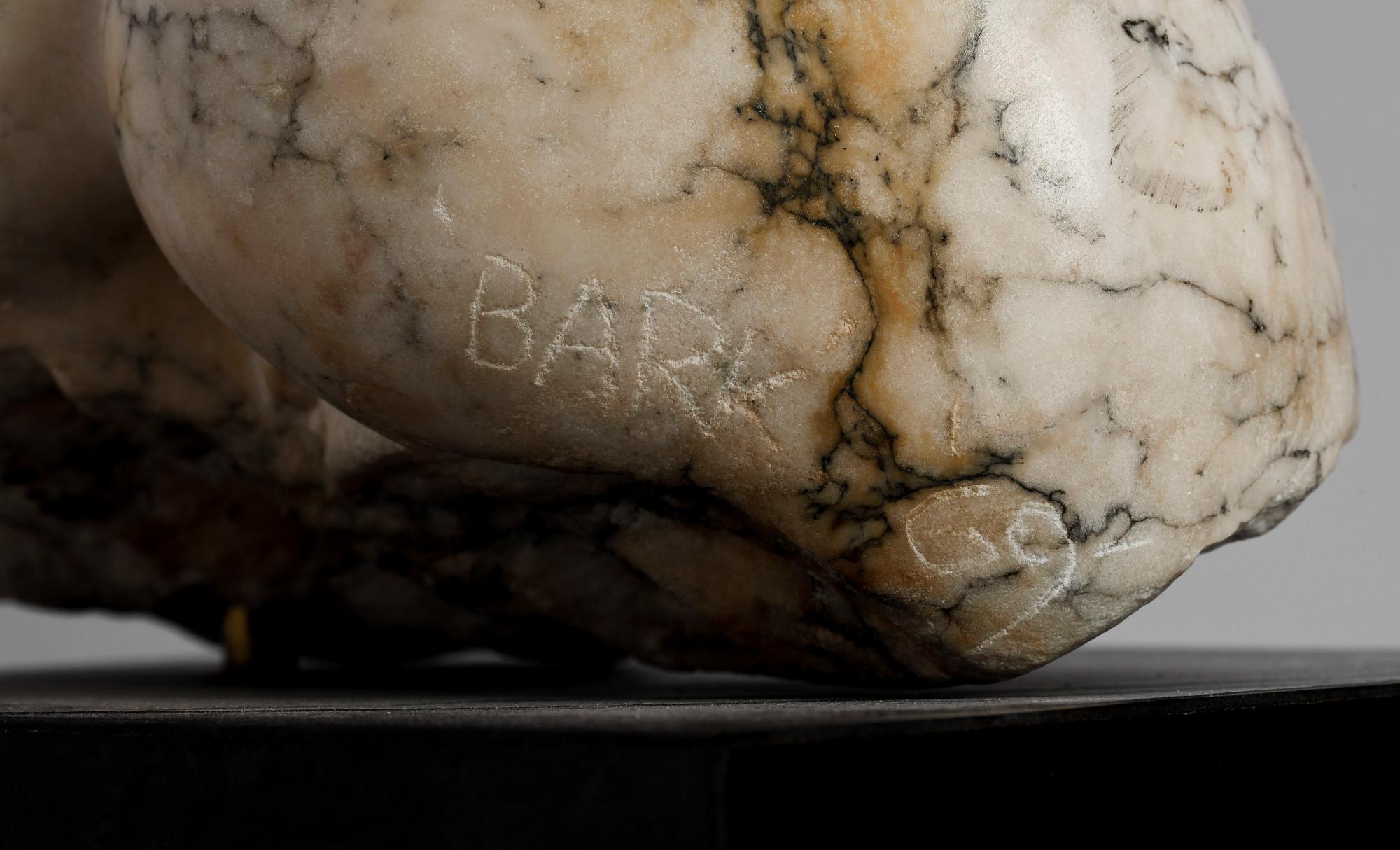 MIKE BARKIN, skulptur, marmor, sign och dat -69.