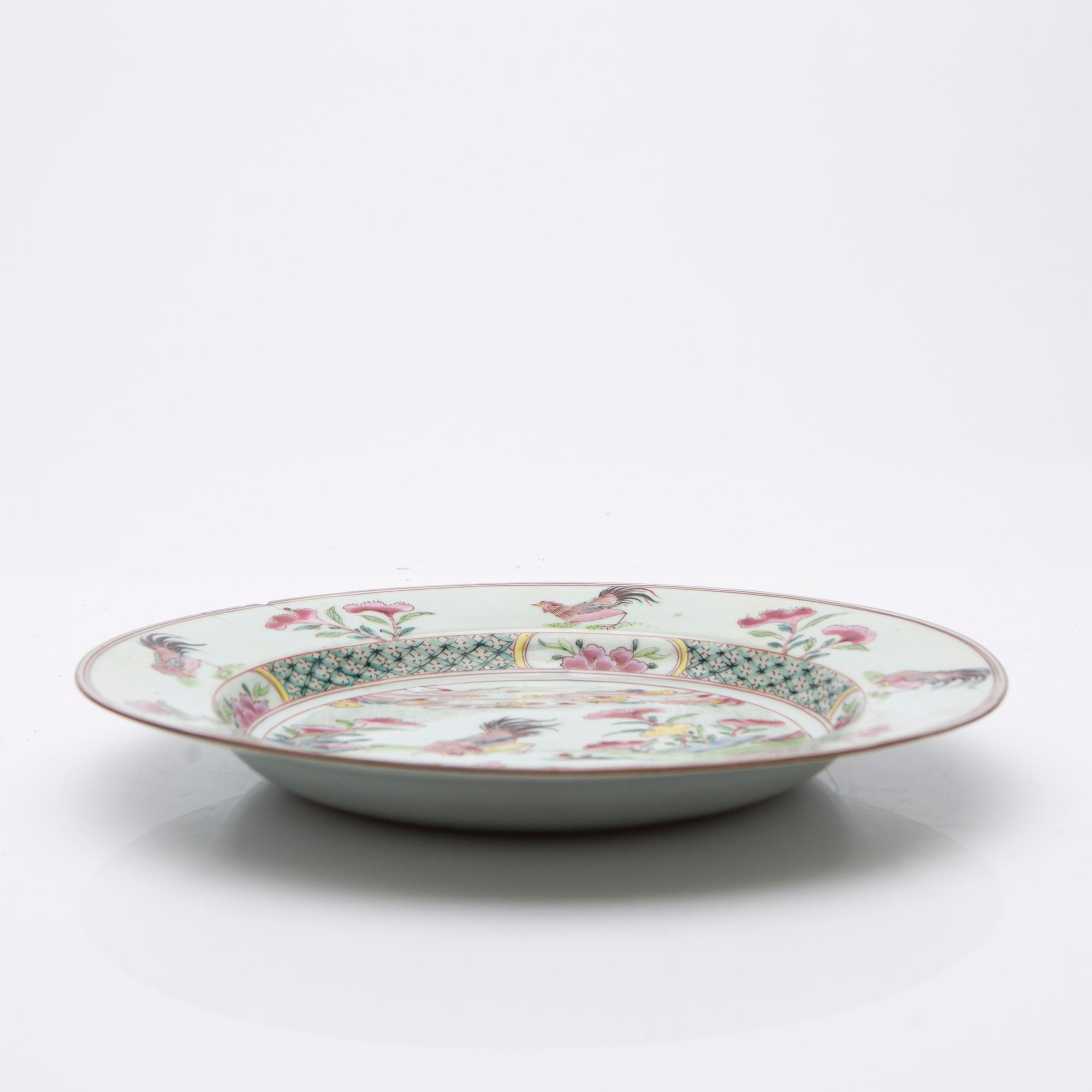 Tallrik, porslin, Kina, Qingdynastin, Yongzheng (1723-35).