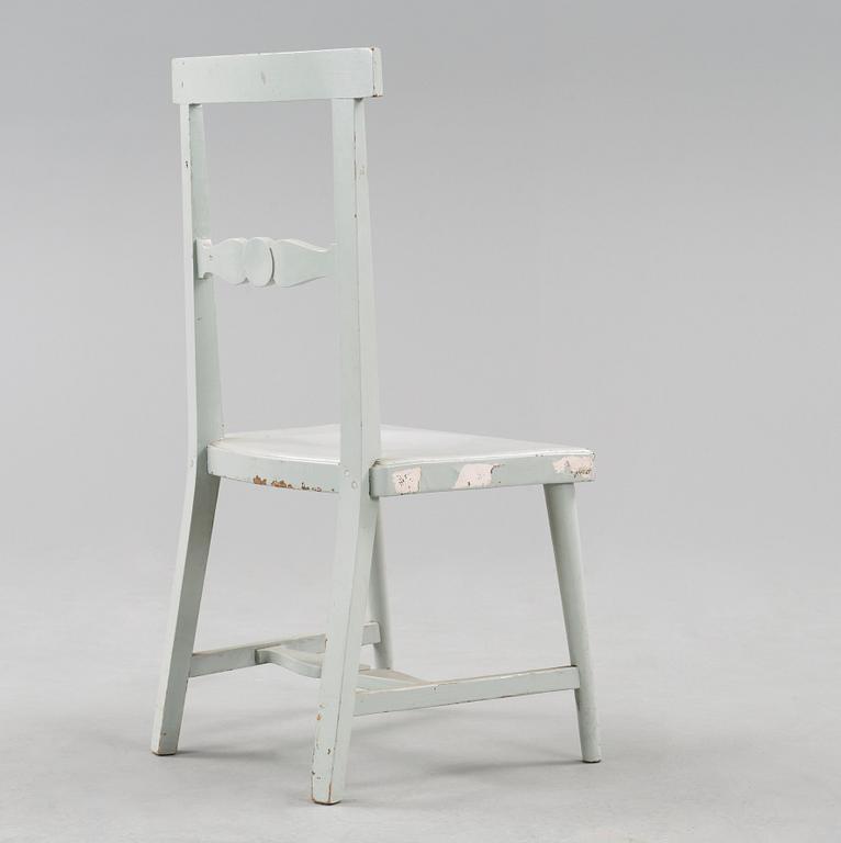 A Gunnar Asplund grey lacquered chair, Sweden ca 1912.