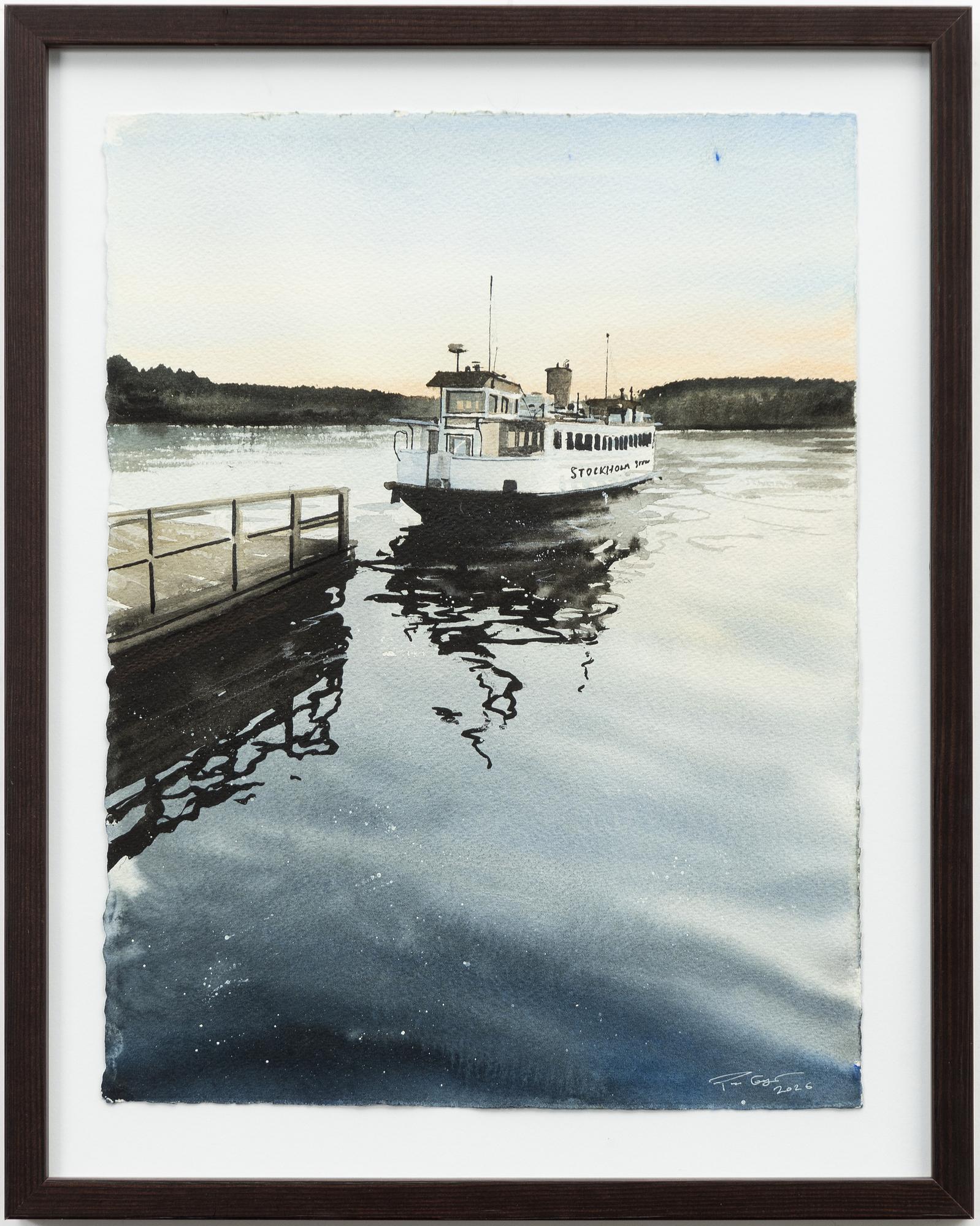 Peter Eugén, Ferry at dusk.