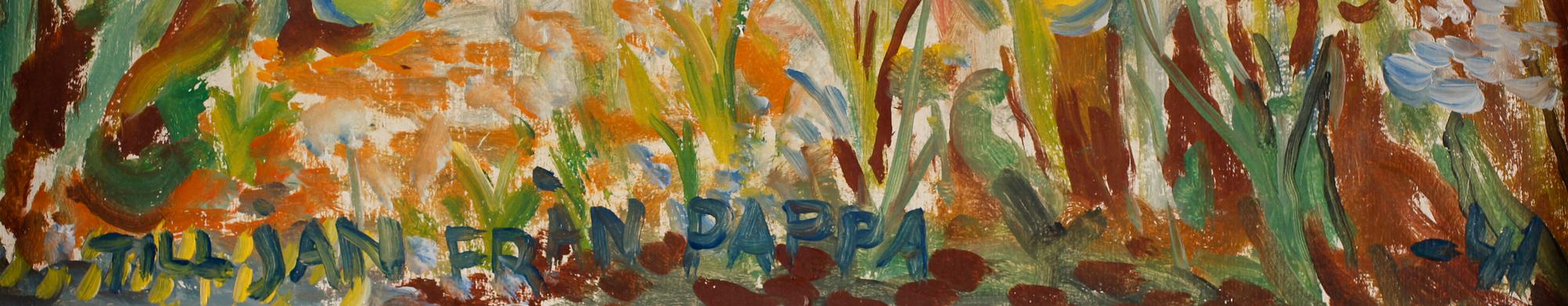 STIG SÖDERSTEN, olja på pannå, daterad -41.