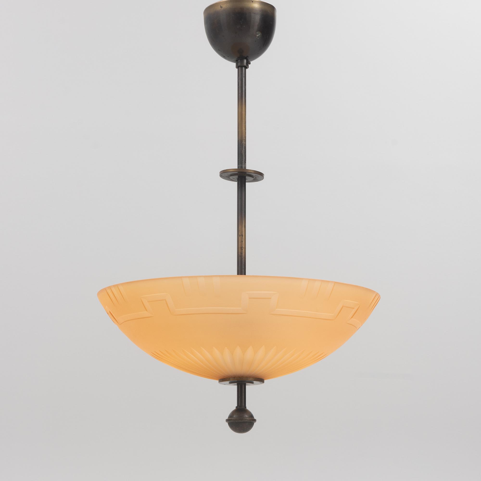 Cebe, taklampa, modell "65342", Svalöv, 1930-tal.