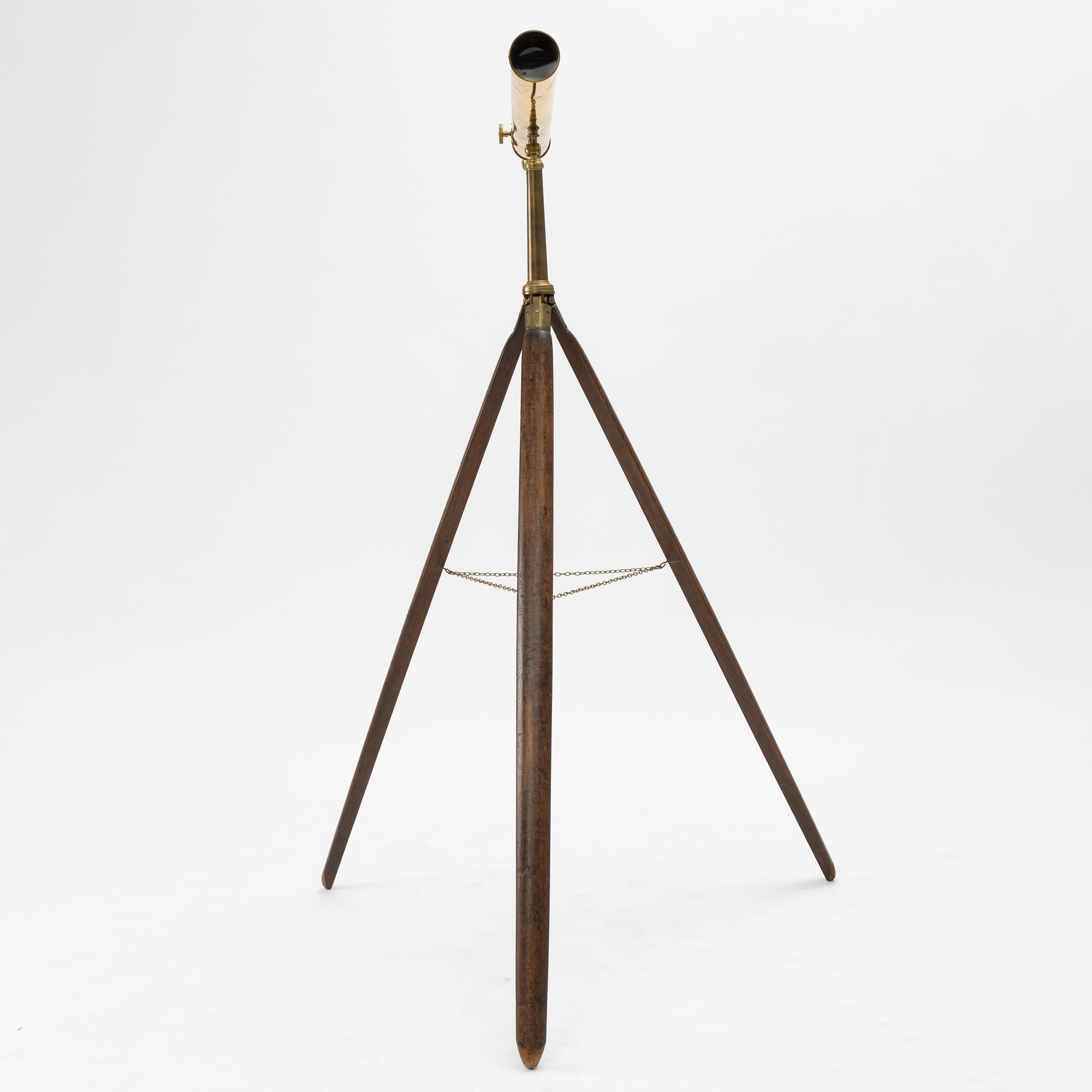 A telescope by John Browning of 63 Strand, London, later part 19th century/circa 1900.