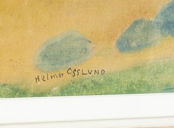 Helmer Osslund, watercolour, signed Helmer Osslund.